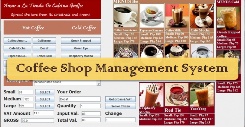 Coffee Shop Management System Project in ASP.NET with Documentation, Synopsis, Abstract, Report in PDF. Final Year Coffee Shop Management System Project with Source code and Documentation for Free. 
