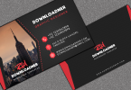 Black and Red Mock-Up Business Card Cover image