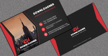 Black and Red Mock-Up Business Card Cover image