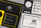 Black and Yellow Business Card Cover image