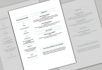 Resume and CV Template in MS Word DOCX