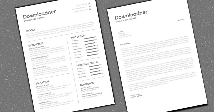 Simple White Resume and CV Cover image