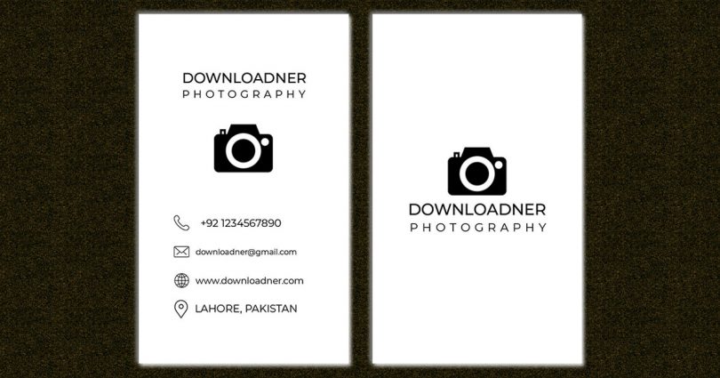 White Business card PSD Template Cover Image
