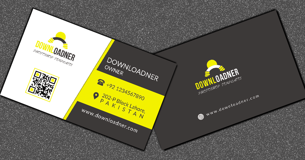White and Yellow Business Card Featured Image