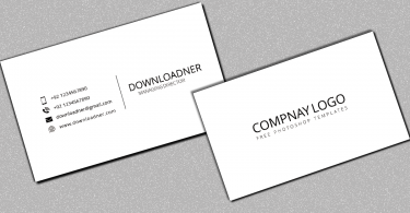 white and Black Business card cover Image